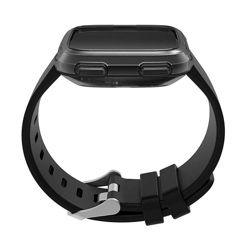 TPU protective cover case for Fitbit versa watch black